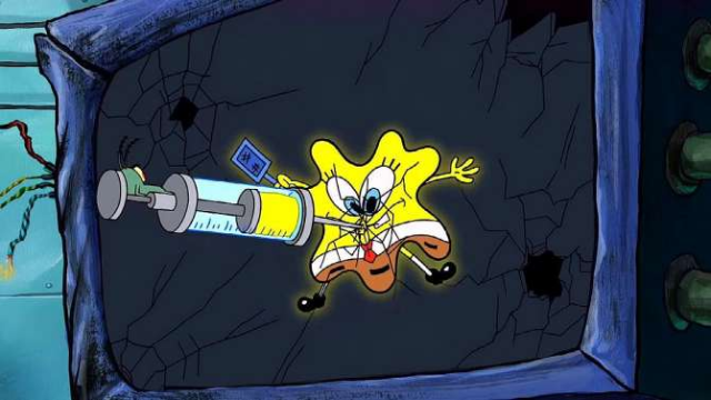 痞老板把海绵宝宝注射进了凯伦的身体里，里面的世界也太漂亮了