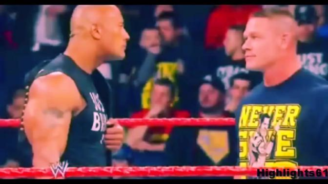 WWE《摔角狂热29》约翰塞纳VS巨石强森，巨星风范