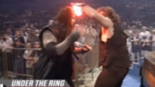 WWE擂台下绵里藏针藏铁椅和灭火器，贝拉姐妹偷梁换柱超精彩