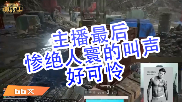 绝地求生bb文：主播最后惨绝人寰的叫声好可怜
