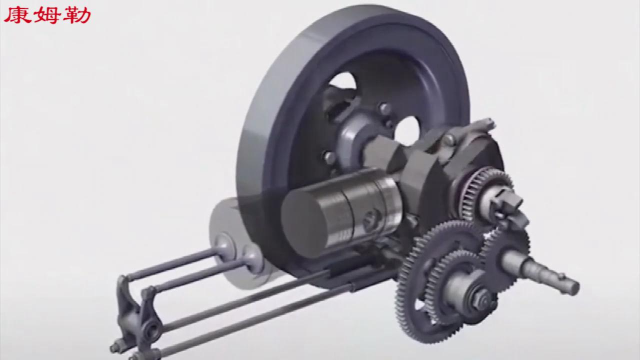 公园用大型发电机组 国产单杠柴油发动机工作原理 三维动画