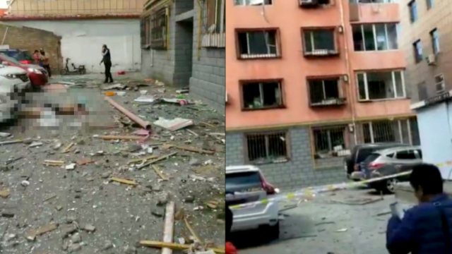 突发！现场：内蒙古呼和浩特一居民楼发生爆炸 现场一片狼藉
