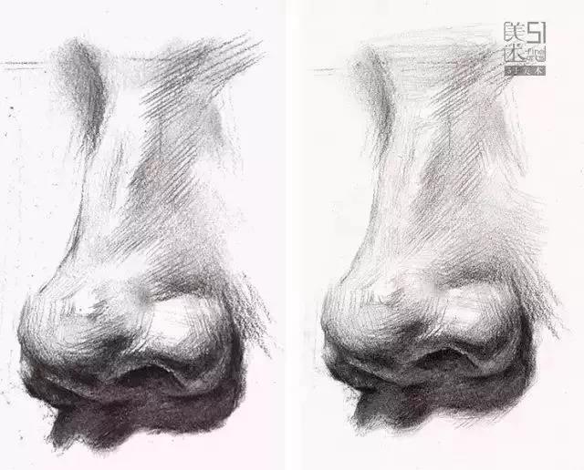 素描局部 | 全面解析鼻子,特征,年龄,各角度怎么画?