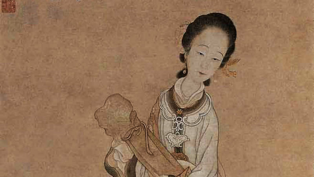 古代绘画大师，用简单线条画出传神美女，看不懂？用动画看