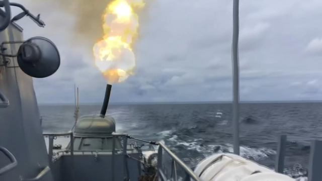 俄海军在波罗的海又有大动作 出动新锐护卫舰倾泻火力