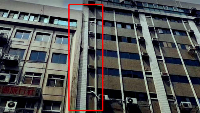 实拍：台北地震后 大楼“靠着邻居睡着”