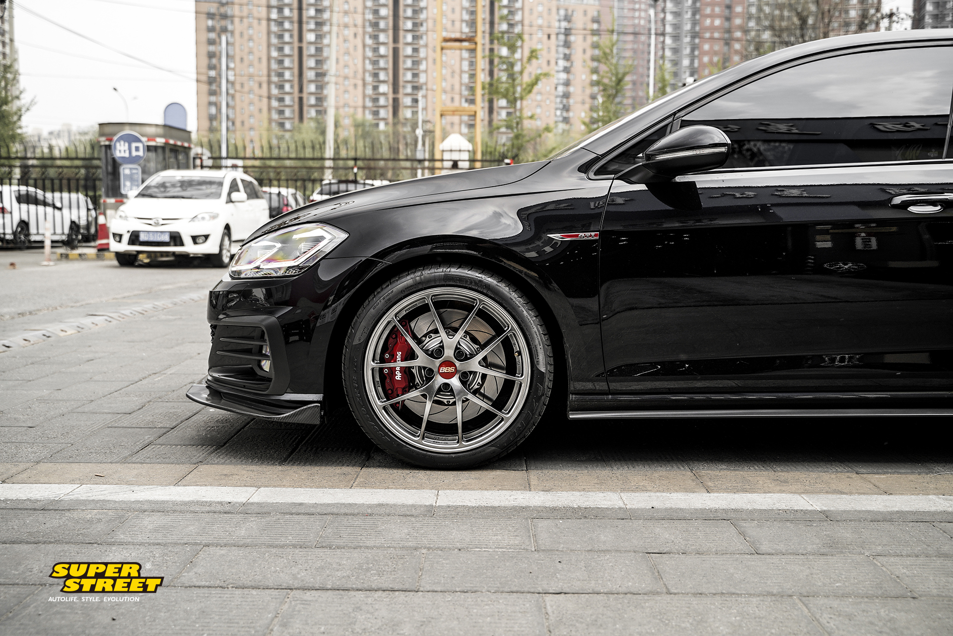 5gti改装bbs ri-a锻造轮毂
