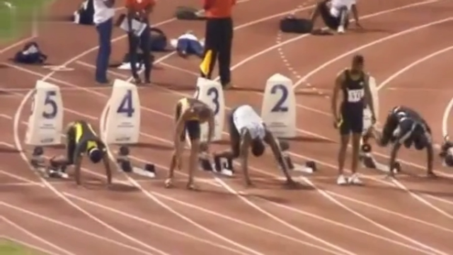 【博尔特短跑视频集锦】 不愧是飞人.