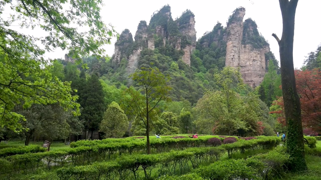 湖南张家界天门山景区4k高清风景航拍！美不胜收！