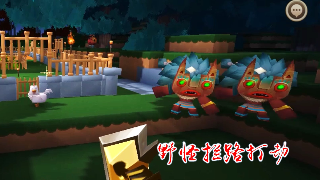 迷你世界27：两只野怪守在洞口，想抢夺我们在矿洞中找到的宝贝
