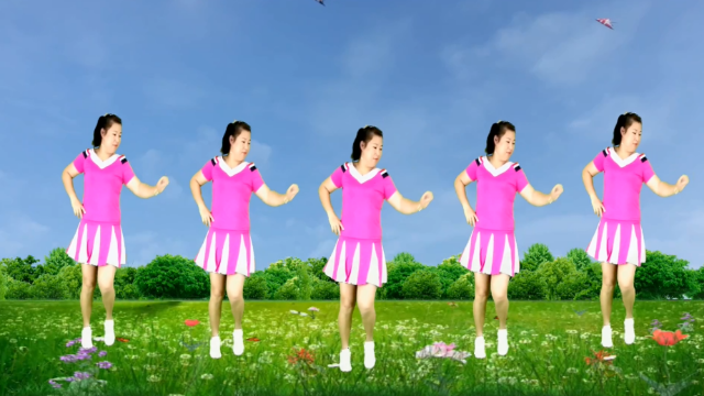 草原情歌广场舞《天边的情哥哥》清亮的歌声,