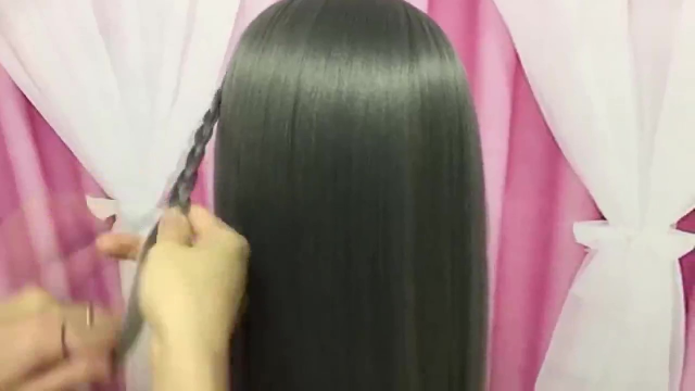 简单时尚的瀑布编发造型，长头发女人的福音，很美