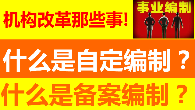 什么是自定编制和备案编制？