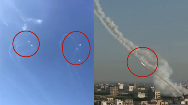 以色列遭200多枚火箭弹袭击现场！作为回应 以军轰炸加沙地带