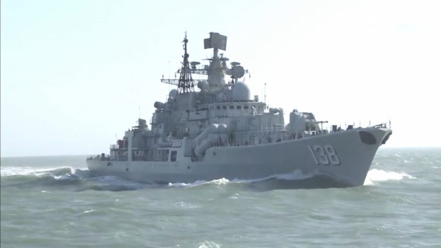 最新曝光！中国现代级改装完毕首次试航，俄罗斯：帮我也改下