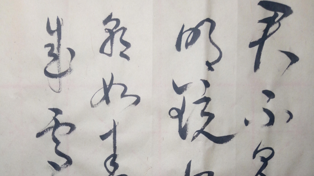 草书：君不见，高堂明镜悲白发，朝如青丝暮成雪