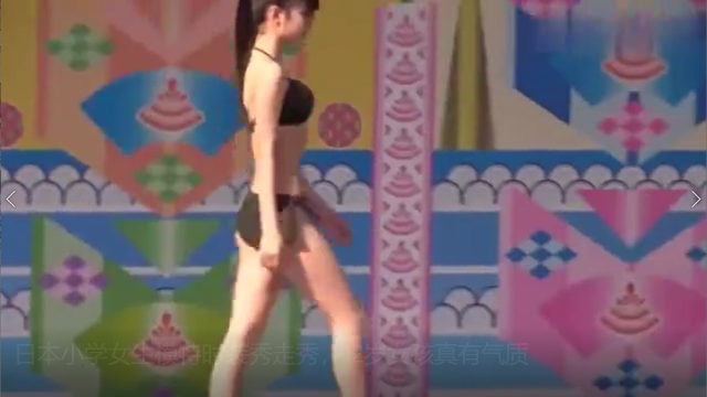 日本小学女生模特时装秀走秀，12岁女孩真有气质