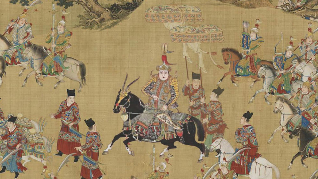 明朝皇帝仪仗出巡祭祖的超级画卷，罕见的绘画艺术国宝