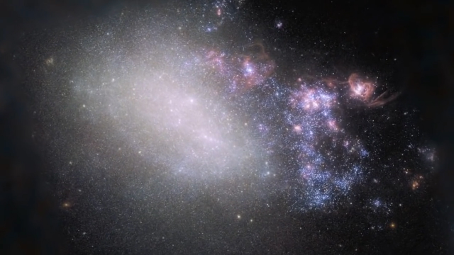 1分钟，带你近距离的欣赏不规则星系NGC4485