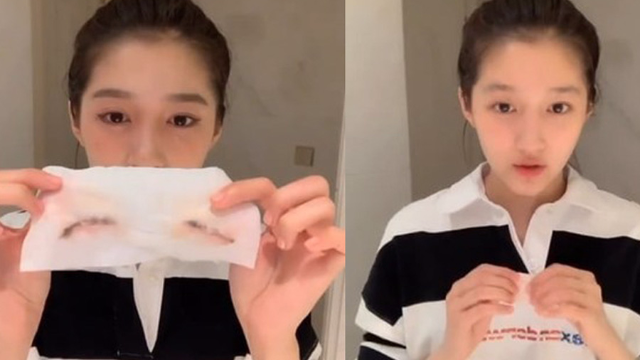 关晓彤在线卸妆公开素颜 网友：是真少女