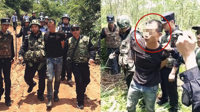 命案嫌犯被捕现场！实拍：广西钦州突发命案 警方围山搜捕抓逃犯
