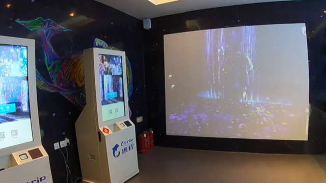 哈尔滨中央大街有一家3D馆，看起来有钱人才能玩，满墙都是美元