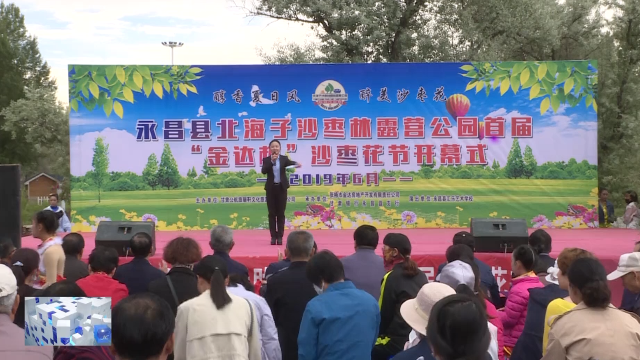 首届沙枣花节在永昌北海子沙枣林露营公园举办