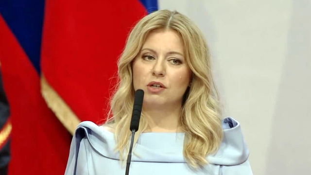 斯洛伐克史上首位女总统宣誓就职！亦是该国史上最年轻的国家元首