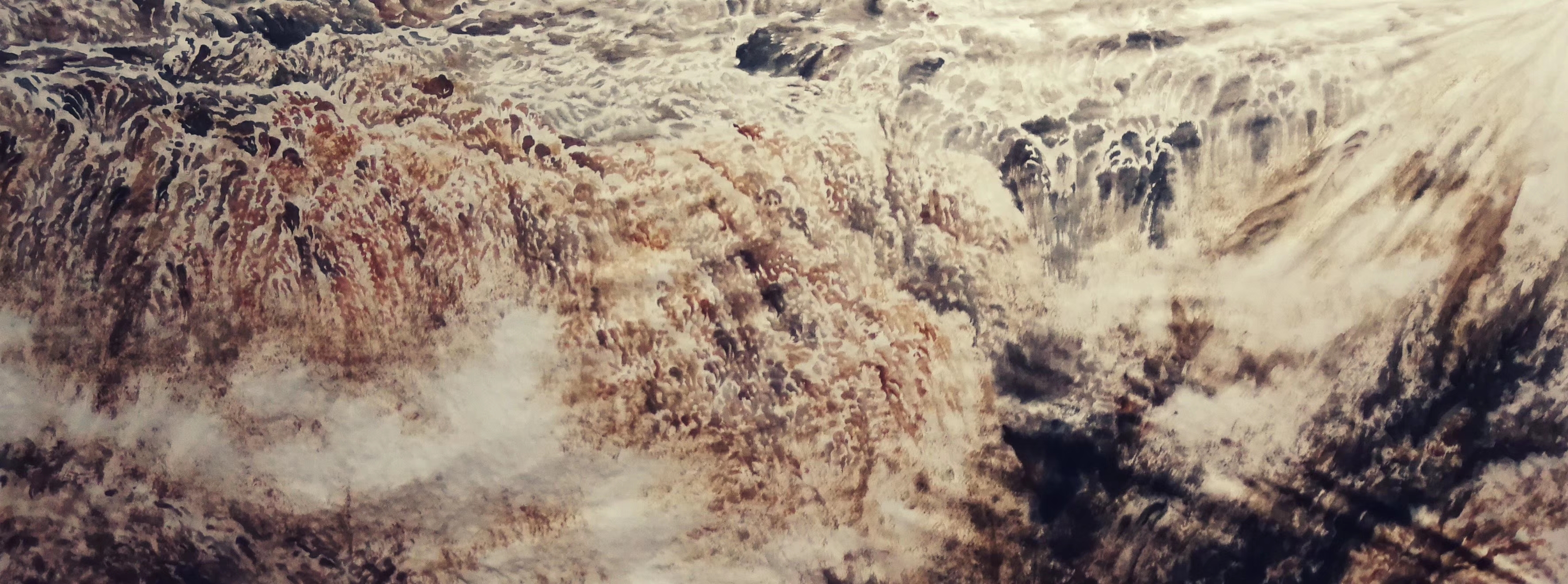 "九曲黄河万里沙,浪淘风簸自天涯.""黄河落尽走东海,万里写入襟怀间.