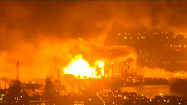 费城最大的炼油厂起火爆炸 现场升起巨大火球 爆炸现场画面曝光