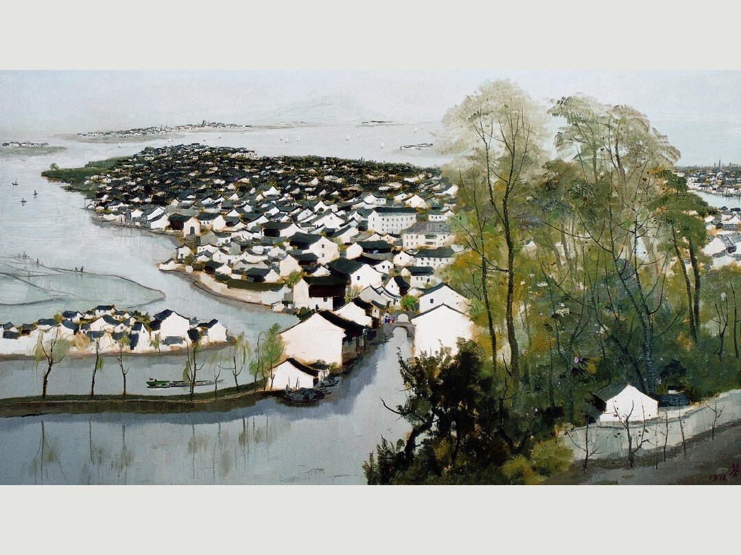 当代著名油画家、美术教育家,吴冠中油画风景欣赏__凤凰网