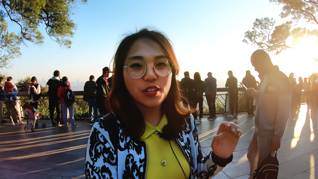 实拍广州白云山观景台，羊城八景之一的白云晚望，实在太美了！