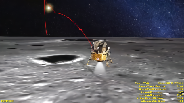 2分钟，精彩的模拟动画，看完阿波罗11号全程登月