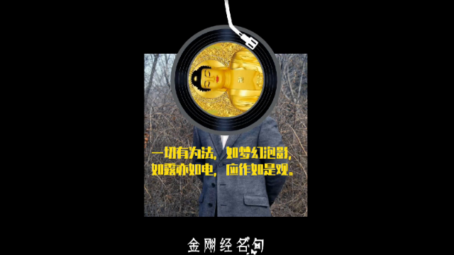 一切有为法，如梦幻泡影，如露亦如电，应作如是观。