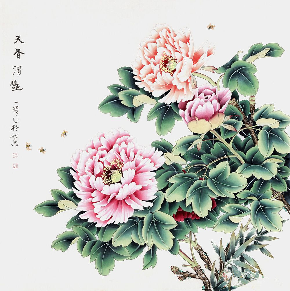 公鸡在国画花鸟画中是一门独立画科,是灵动的一种吉祥物,在风水中