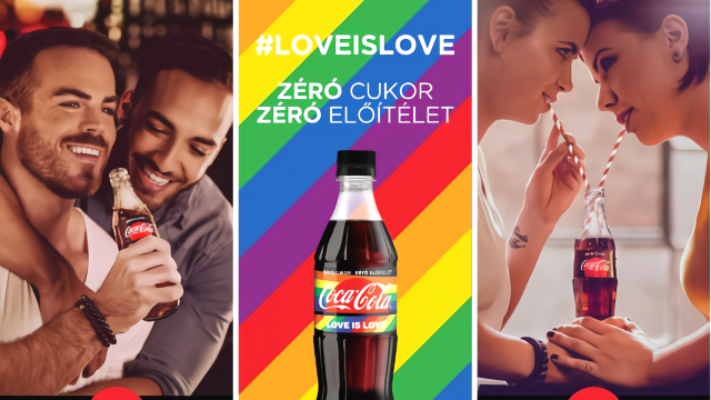 可口可乐在匈牙利遭抵制，同性海报大写“爱就是爱