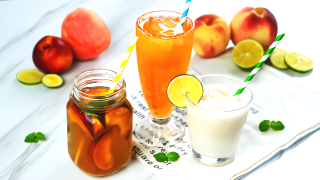 桃子的多种饮品做法，这个夏天甜甜的！