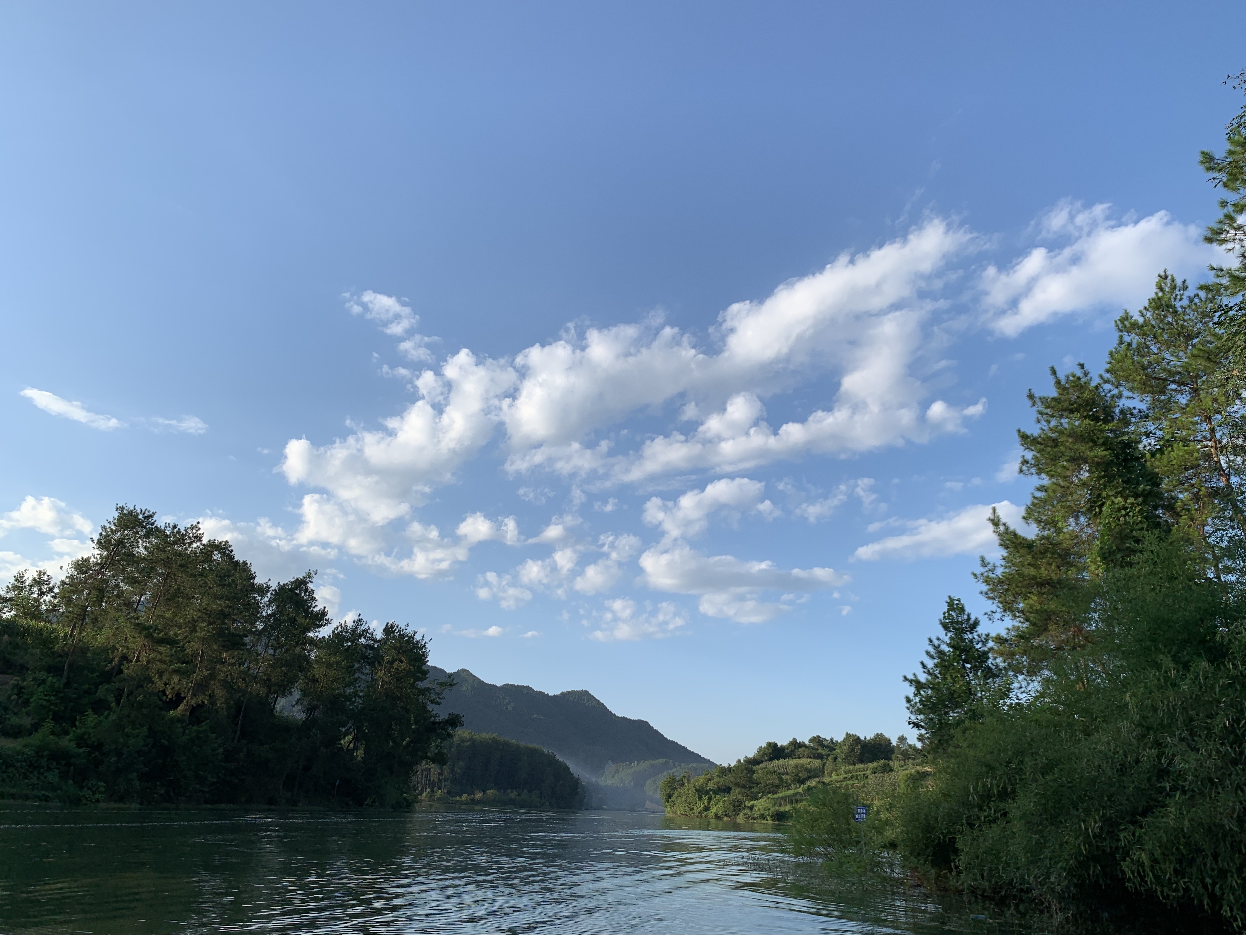 陕南地区最大水库—陈家湾水库.穷极愿望,景色居然是绵延无边.