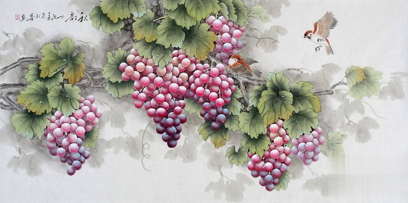 羽墨手绘国画花鸟 花鸟成趣__凤凰网