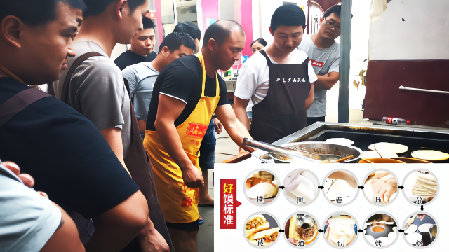 老潼关肉夹馍烤制方法，掌握好烤饼的温度和时间，酥脆可口