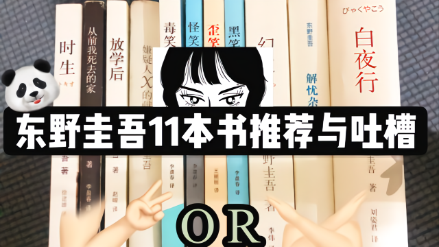 东野圭吾11本书推荐与吐槽，有的堪称经典，有的不忍直视