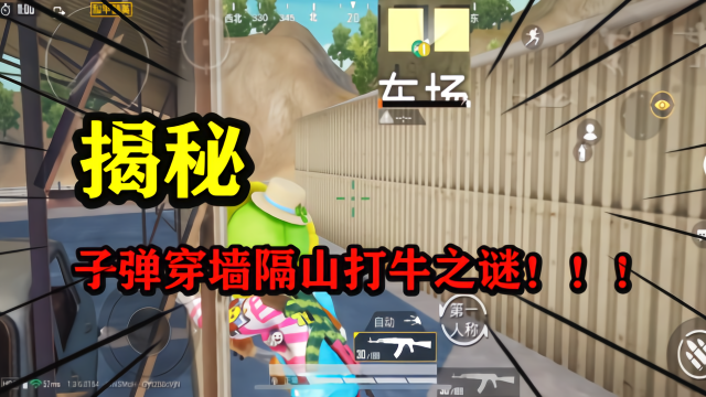 和平精英：子弹竟然可以穿墙，原来是这样操作的，很少有人知道！