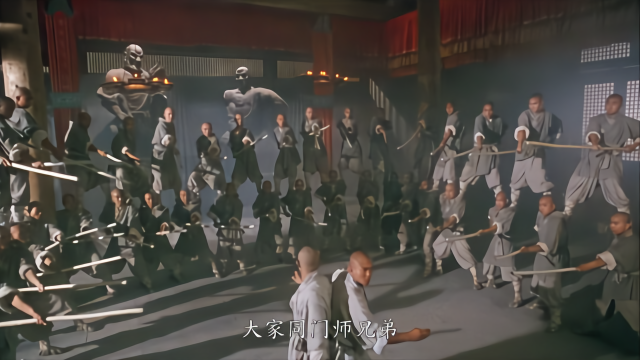 经典电影《太极张三丰》天宝 君宝大战少林寺师门
