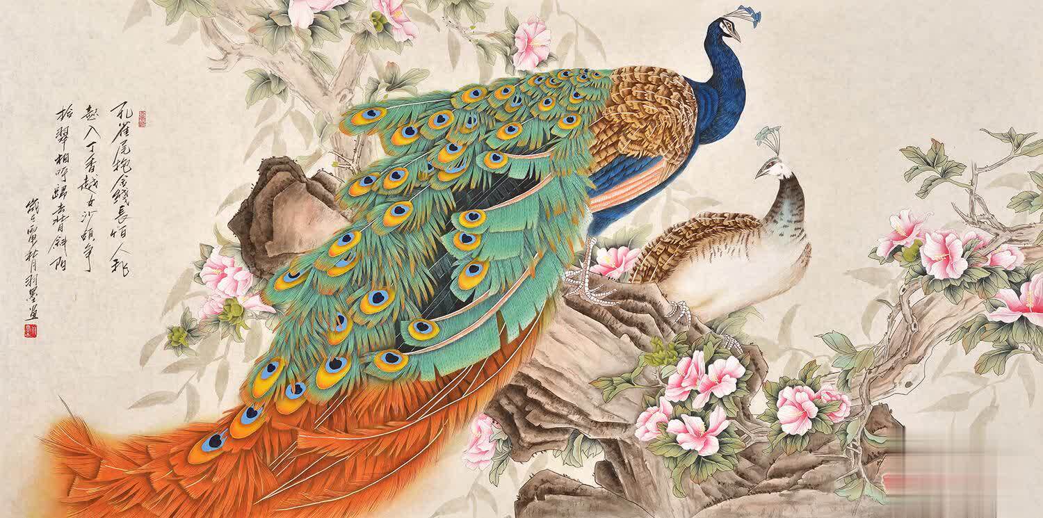 羽墨手绘国画花鸟 花鸟成趣__凤凰网