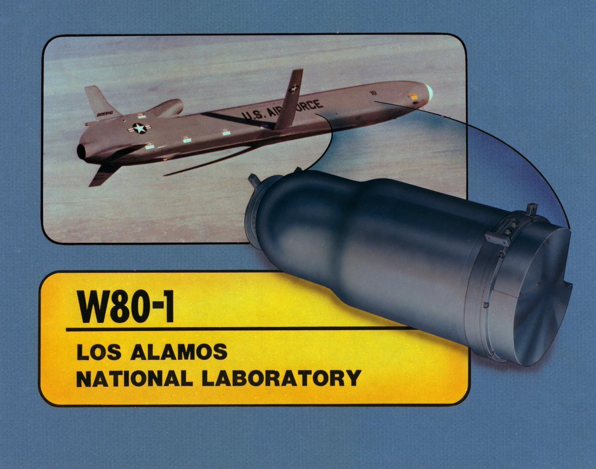 图十九 agm-129和其上的w80-1核弹头 最近,美国政府开始重新强调核