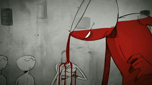 人性短片：摇晃的红酒杯，嘴唇像染着鲜血