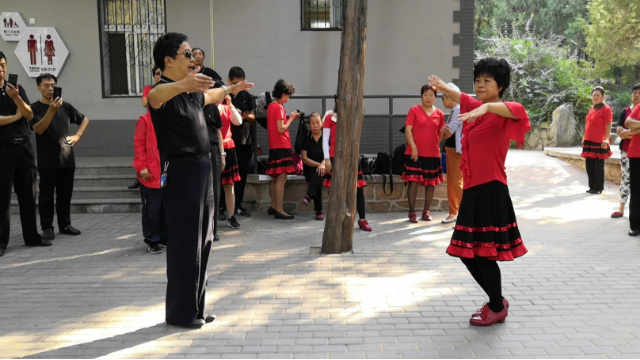 陶然亭徐舞飞扬双人广场舞，伦巴《基本步》分解教学