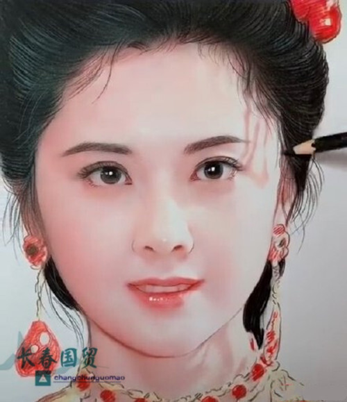 网友手绘86版《西游记》女儿国国王画像,简直一模一样!太有才了