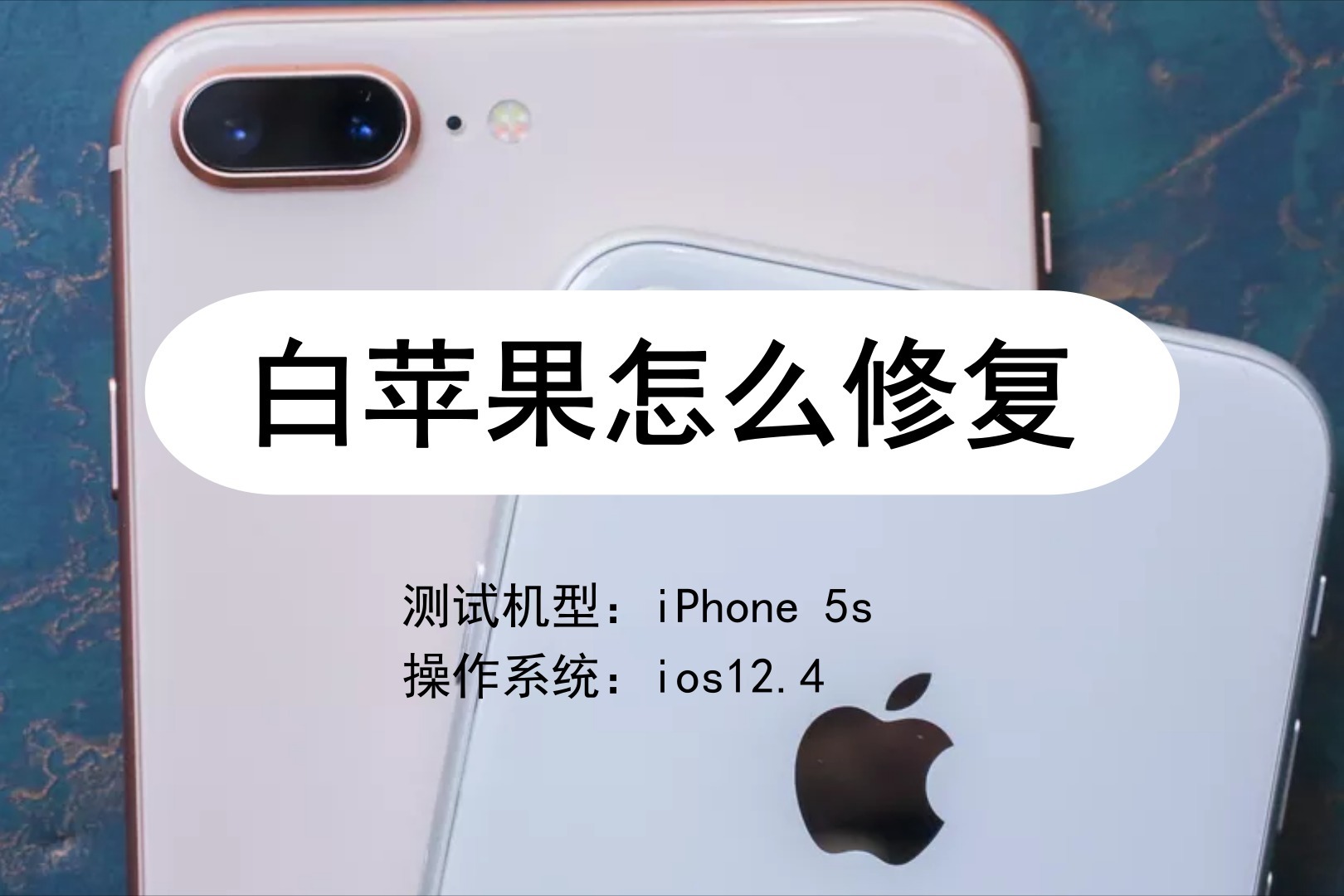 白苹果怎么修复教你解决iphone变成白苹果