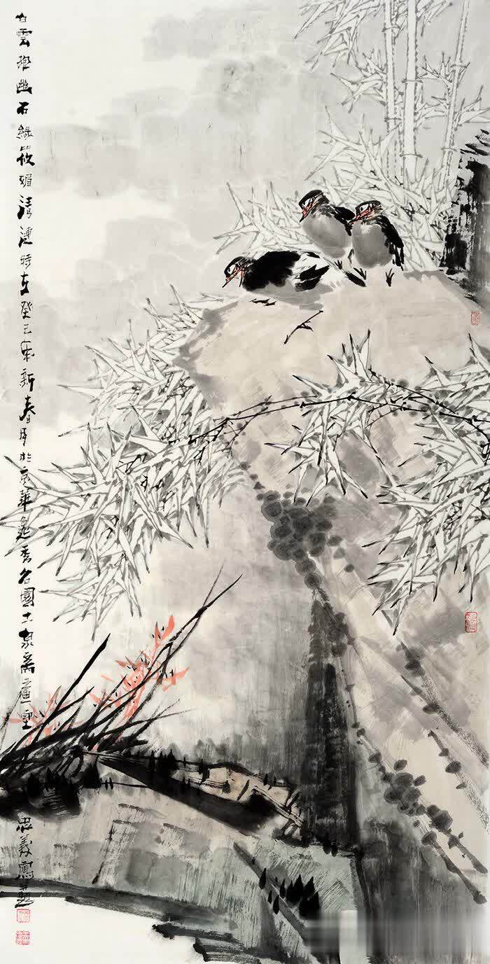 画家简介:王忠义,当代实力派代表写意花鸟画家,1961年生于山东,1981年